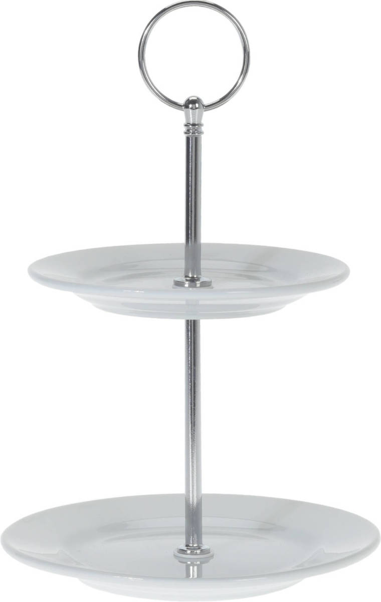 Excellent Houseware Etagere Porselein 2-laags