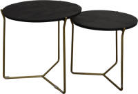 Brix - Salontafel - Brix Mason Black/brass Set Van 2