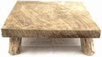 Van der Leeden Plateau Teak Vierkant L15 B15 H6 Cm
