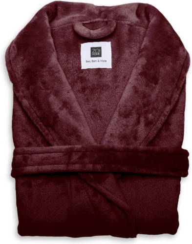 Zo! Home Badjas Cara - Bordeaux Rood - Xl