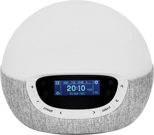 Lumie Wake-up Light Bodyclock Shine 300 Wit En Grijs