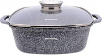 Klausberg 7529 - Braadpan - Kookpan - 22 Cm - 3,7 L - Marmeren Coating - Aroma Dop