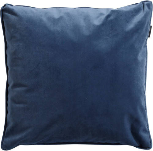 Madison - Sierkussen Outdoor Velvet Blue, Panama Safier - 45x45 - Blauw