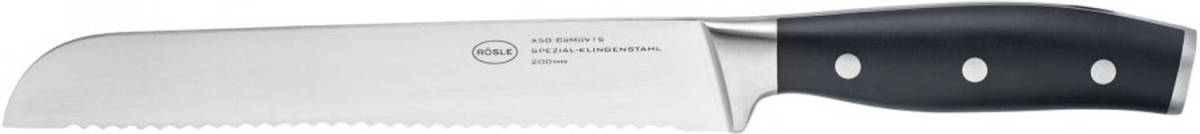 Rösle Broodmes Tradition 37,5 Cm Rvs Zilver/zwart