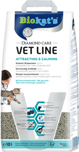 Biokat's Kattenbakvulling Diamond Care Vet Line Attracting&Calming 10 L