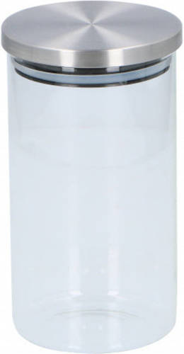 Alpina Voorraadpot 0,95 Liter Zilver/transparant Glas