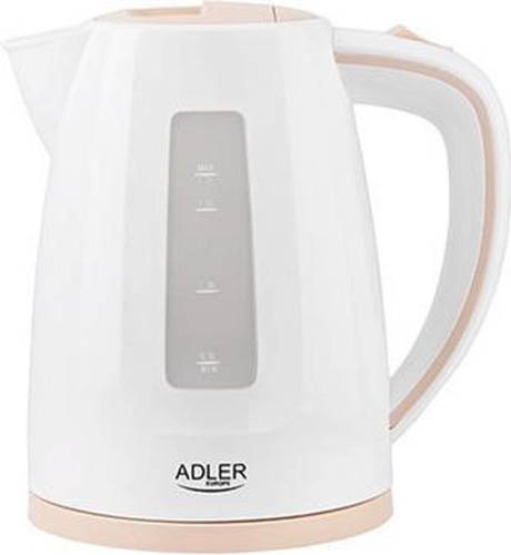Adler Top Choice - Kunststof Waterkoker - Rose Wit - 2200 Watt - 1.7 Liter