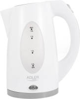 Adler Top Choice - Kunststof Waterkoker - 2200 Watt - Wit - 1.8 Liter
