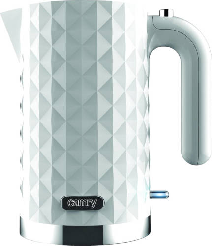 Camry Top Choice - Moderne Waterkoker - Wit Diamant - 2200 Watt - 1.7 Liter