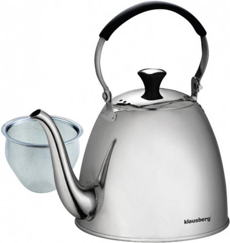 Klausberg Fluitketel Kettle - 1 Liter - Rvs