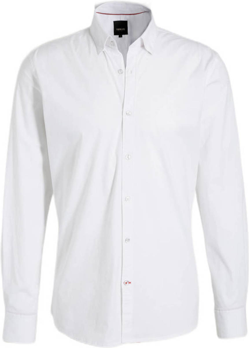Twinlife regular fit overhemd white