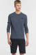 Superdry gemêleerde longsleeve navy marl