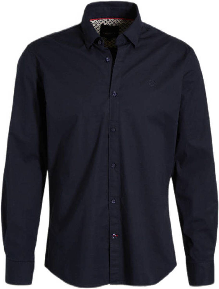 Twinlife regular fit overhemd dress blue