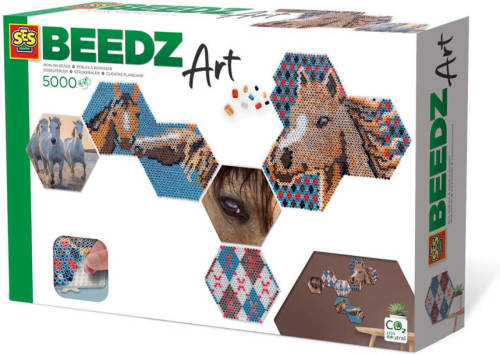 Ses Beedz Art Hex tiles Paarden