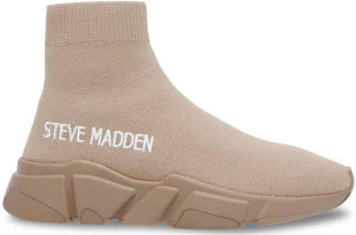 Steve Madden Gametime2 sock sneakers zand