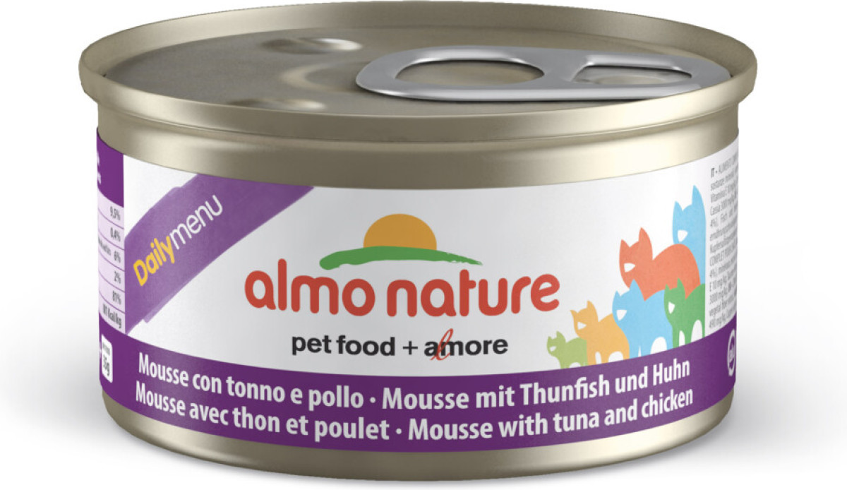 Almo Nature Dailymenu Kat Mousse Tonijn - Kip 85 gr