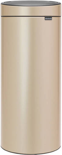 Brabantia Touch Bin afvalemmer 30 liter met kunststof binnenemmer - Champagne