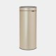 Brabantia Touch Bin afvalemmer 30 liter met kunststof binnenemmer - Champagne