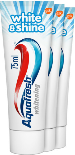 Aquafresh Tandpasta White&Shine 3 stuks