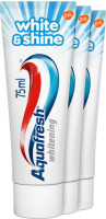 12x Aquafresh Tandpasta White&Shine 3 stuks