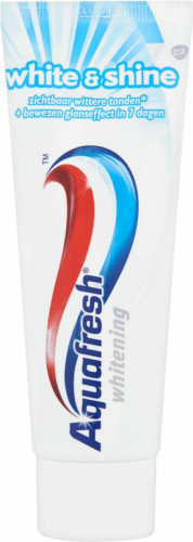 12x Aquafresh Tandpasta White&Shine 75 ml