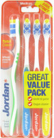 12x Jordan Tandenborstel Total Clean Medium 4-pack 4 stuks