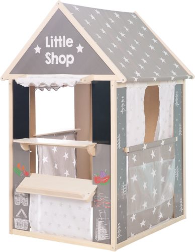 roba speelhuis Stars junior 94,5 x 82,5 x 128 cm hout grijs