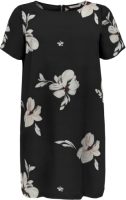 ONLY CARMAKOMA gebloemde jurk CARLUX zwart/wit/roze