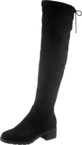 Tamaris Overknee-laarzen Quinn met vetersluiting aan de schachtrand