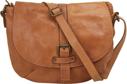 Cluty Schoudertas echt leer, made in italy (1-delig)