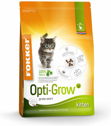 3x Fokker Cat Opti Grow Kitten 2,5 kg