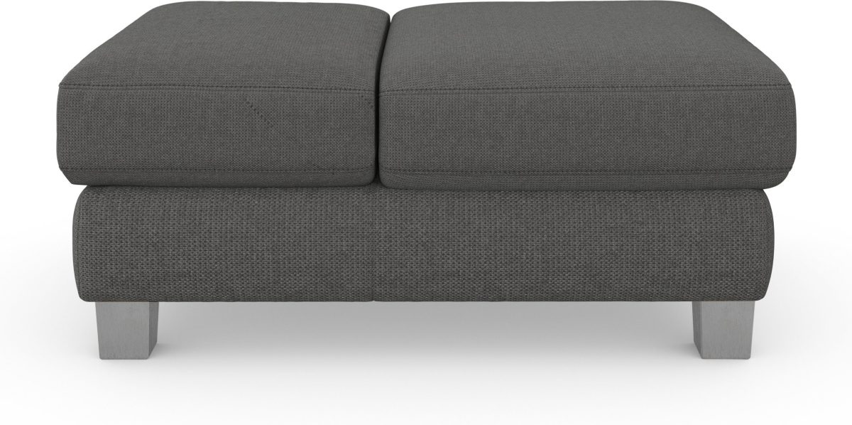sit&more Hocker Durness met inklapfunctie, binnenvering en hoogwaardige edelstalen poten