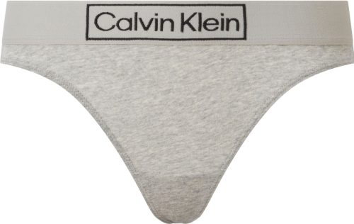 Calvin klein UNDERWEAR string met logo grijs