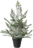 Creativ deco Kunstkerstboom In de pan; besneeuwde look