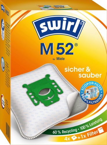 Swirl Stofzak M 52 4 stuks (set)