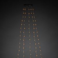 Konstsmide Led-lichtgordijn Micro led-boomverlichting met ring ø 11, 5 strengen à 48 dioden, led druppel, met multifunctie, app-aangestuurd (Android & IOS), 240 amberkleurige dioden (1 stuk)