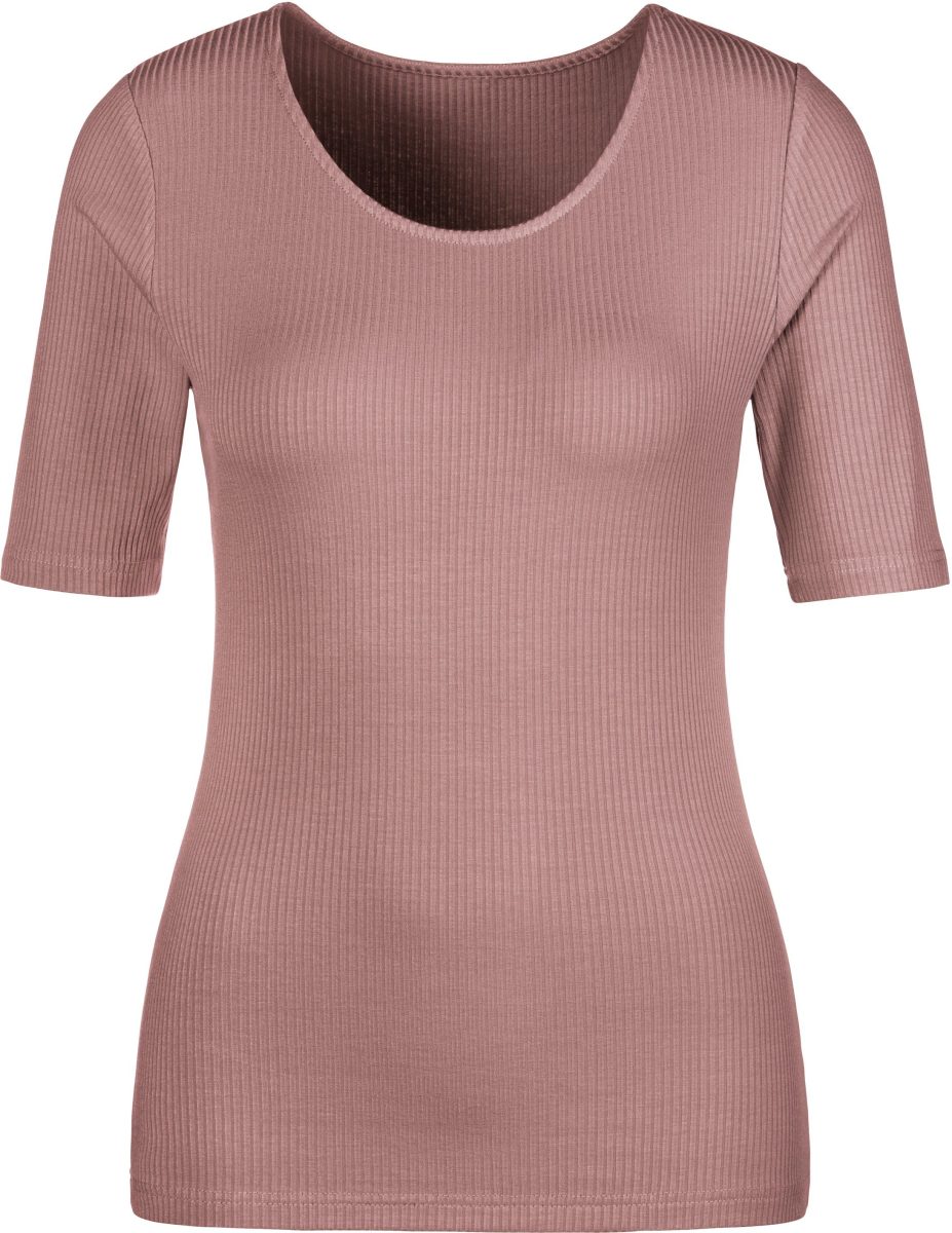 Lascana T-shirt in bijzonder zachte ribkwaliteit