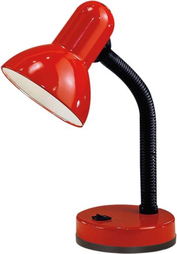 Eglo Tafellamp Basic rood / ø12,5 x h30 cm / excl. 1x e27 (elk max. 40 w) / tuimelschakelaar - draaibaar - flexibele hals - bureaulamp - tafellamp - bureaulamp - lamp - kantoor - bureaulamp