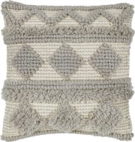 LUXOR living Sierkussen Hägga gezellig sierkussen, hoekig, 40x40 cm, wollen kussen met vulling, boho stijl, woonkamer (1 stuk)