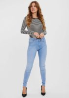 VERO MODA slim fit jeans VMLUX light blue denim