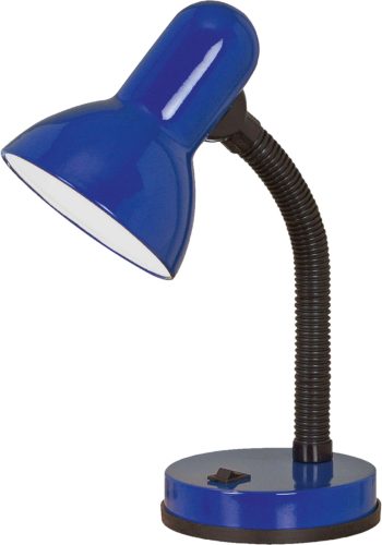 Eglo Tafellamp Basic blauw / ø12,5 x h30 cm / excl. 1x e27 (elk max. 40 w) / tuimelschakelaar - draaibaar - flexibele hals - bureaulamp - tafellamp - bureaulamp - lamp - kantoor - bureaulamp