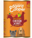 6x Edgard&Cooper Blik Vers Vlees Kip en Kalkoen 400 gr