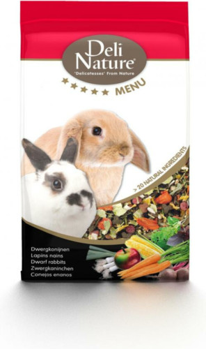 Deli Nature 5 Sterren Menu Dwergkonijn 750 gr