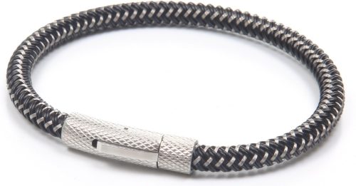 J.Jayz Leren armband In een trendy design, gestructureerd