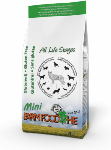 Farmfood HE Glutenvrij Puppy en Mini 4 kg