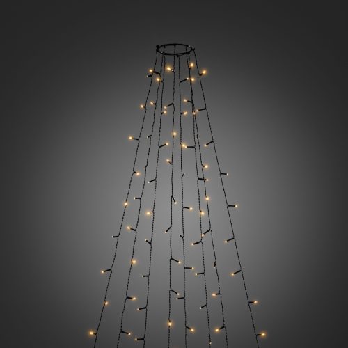 Konstsmide Led-lichtgordijn Led-boomverlichting met ring ø 11, 8 strengen à 30 dioden, met multifunctie, app-aangestuurd (Android & IOS) (1 stuk)