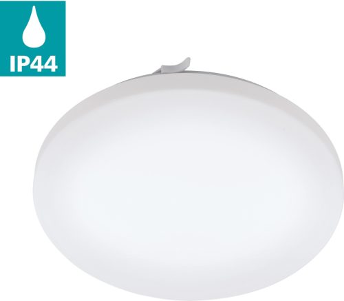 Eglo Led-plafondlamp FRANIA wit / ø33 x h7 cm / inclusief 1x led-plank (elk 14,5w, 1600lm, 3000k) / ip44 badkamerlamp - warmwit licht - badlamp - plafondlamp - badkamer - vloerlamp - keukenl