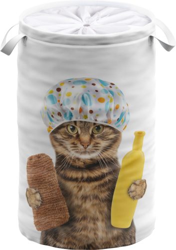 Sanilo Wasmand Shower Cat 60 liter, opvouwbaar, met bescherming tegen inkijk