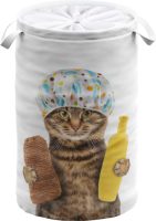 Sanilo Wasmand Shower Cat 60 liter, opvouwbaar, met bescherming tegen inkijk