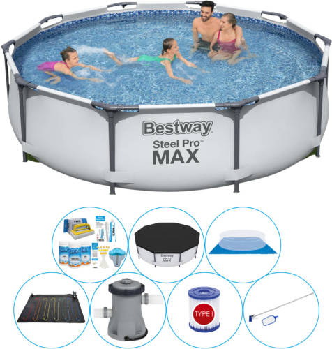 Bestway Steel Pro Max Rond 305x76 Cm - Zwembad Met Accessoires